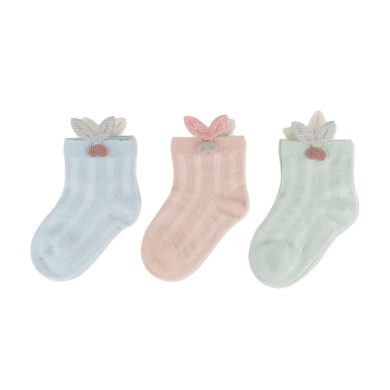 巴布豆配饰巴布豆袜婴儿袜子夏季薄款清 纯棉0-12个月可爱超萌宝宝春秋袜子0-12月、12-24月、2-4岁、4-7岁