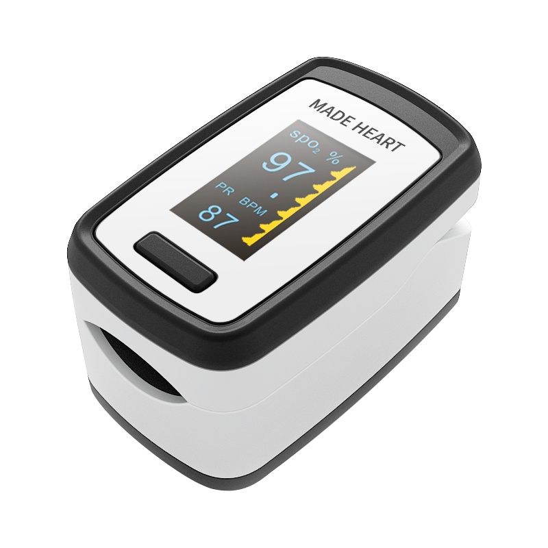 麦德哈特(MADE HEART)指夹式血氧仪家用脉搏血氧饱和度检测仪医用心律监测仪