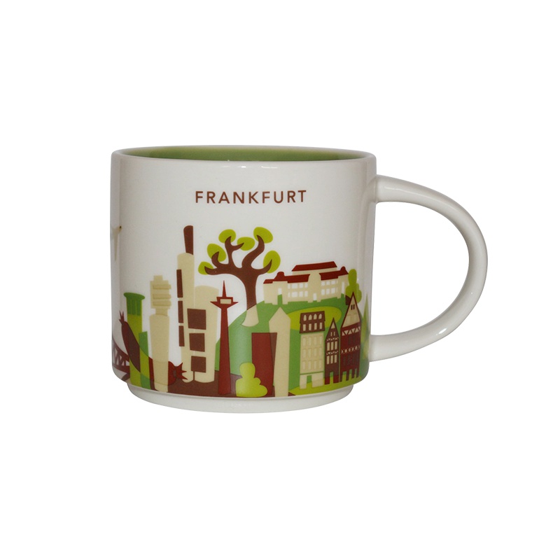 【法兰克福】星巴克（Starbucks）Frankfurt法兰克福城市主题陶瓷马克杯 414ml 星巴克杯子 德国进口
