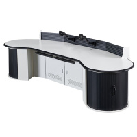 鑫虎威 监控操作台语音控制指挥台交通指挥中心工作台双联3.4米