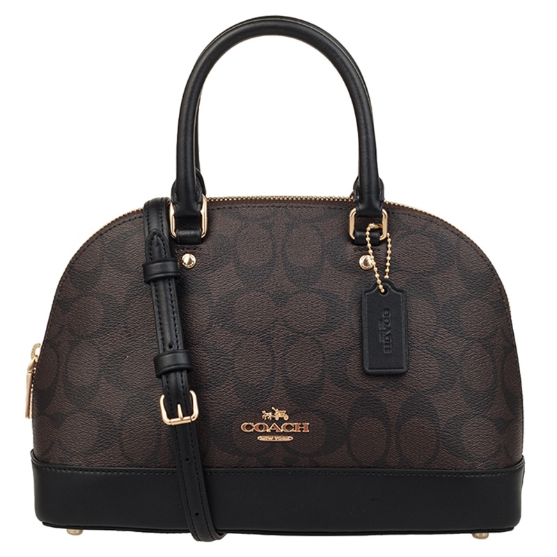 Coach 蔻驰 新款女士小号PVC配皮贝壳包单肩斜挎手提包 F27583IMAA8