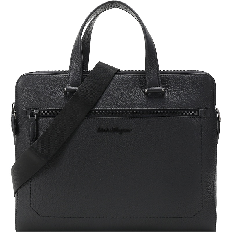 Salvatore Ferragamo 菲拉格慕 男士FIRENZE系列牛皮手提单肩斜挎包公文包 240133