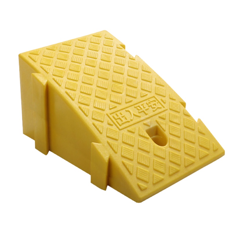 海斯迪克 gnjz-1067 塑料斜坡垫 上坡垫马路牙子 台阶板路沿坡 阶梯坡三角垫汽车爬坡垫 橙色16cm高