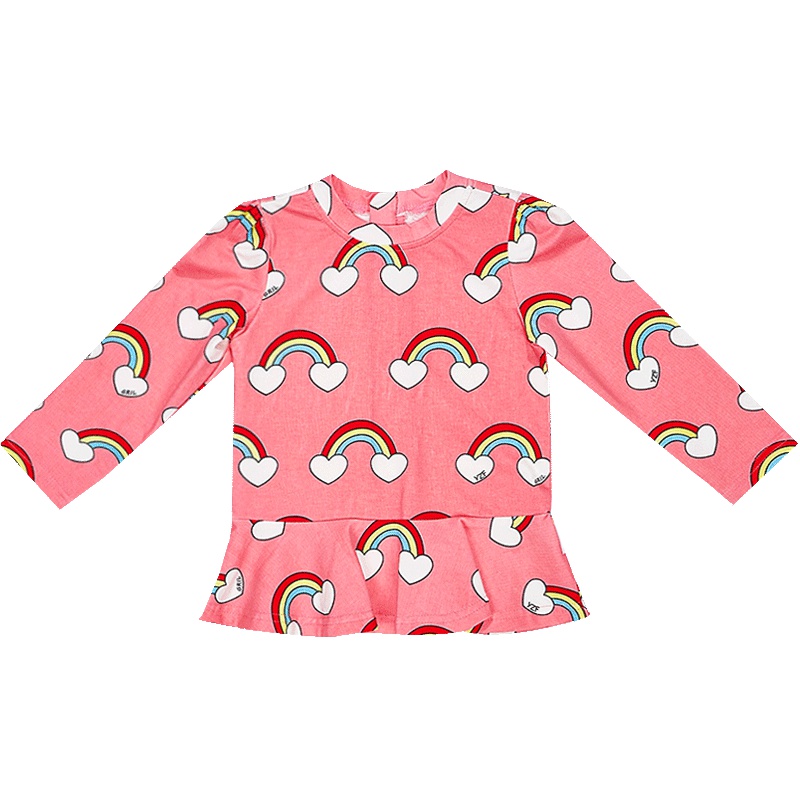 婴姿坊小童打底衫女童春装儿童T恤婴儿洋气宝宝上衣