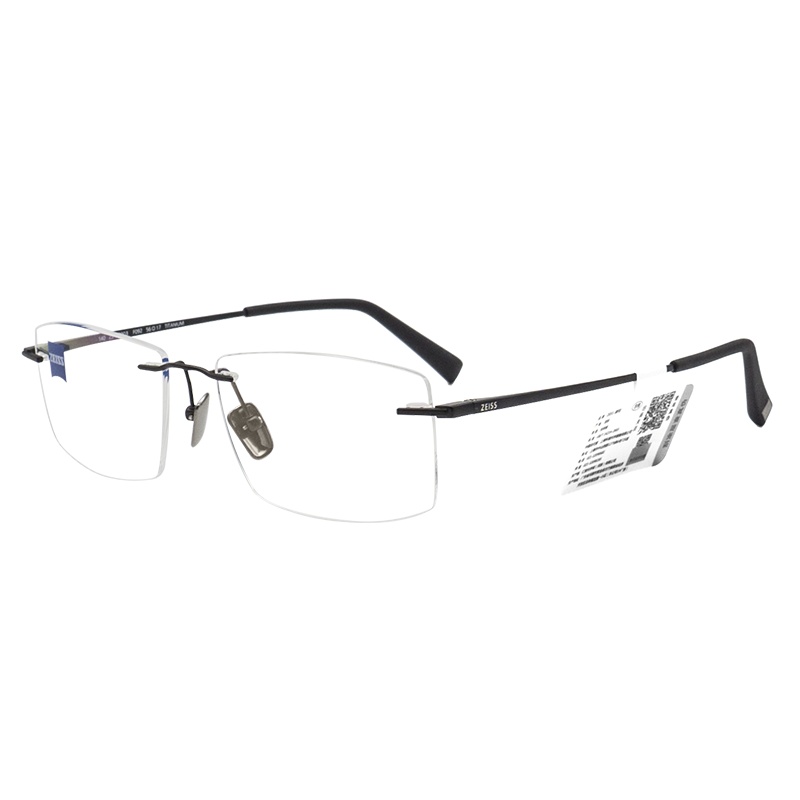 蔡司(ZEISS)光学近视眼镜架 男女款钛商务休闲眼镜框无框ZS-60003 56mm