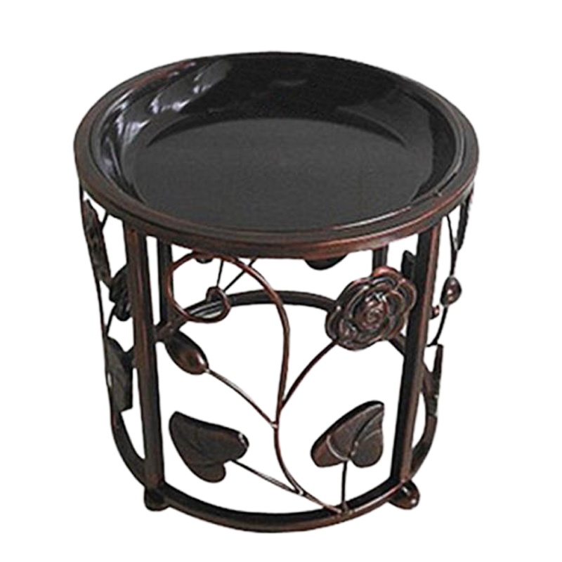 铁艺 阳台客厅室内落地式花盆架 古铜色特大号单件装