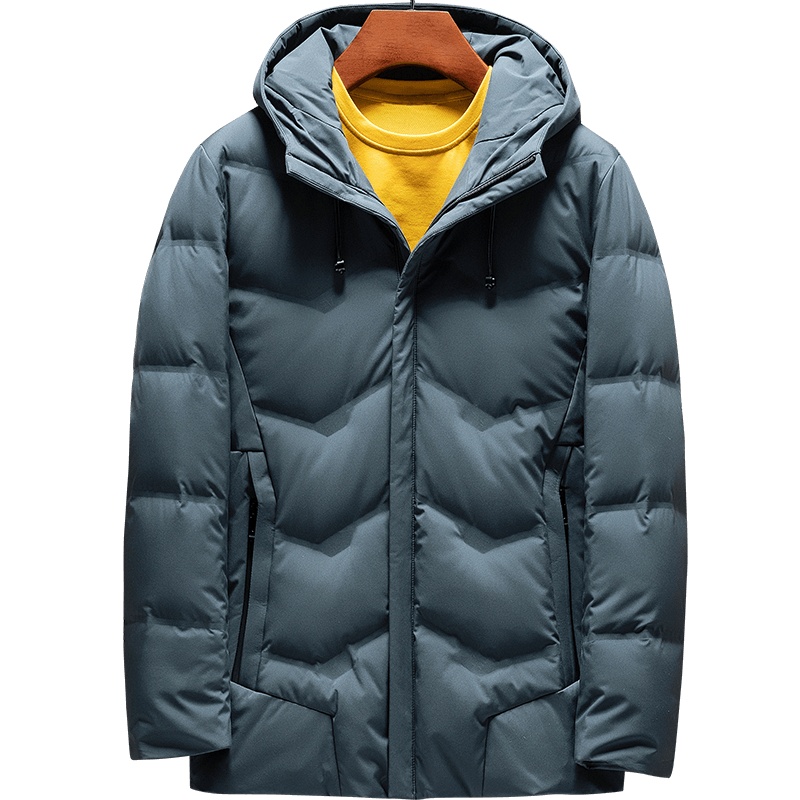 雅鹿男装冬季新品商务休闲连帽保暖防寒男士羽绒服14409968