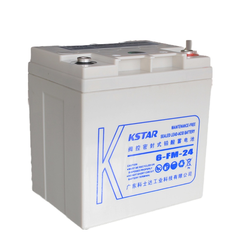 科士达（KSTAR） 12V24AH 铅酸蓄电池 6-FM-24免维护 乳白色
