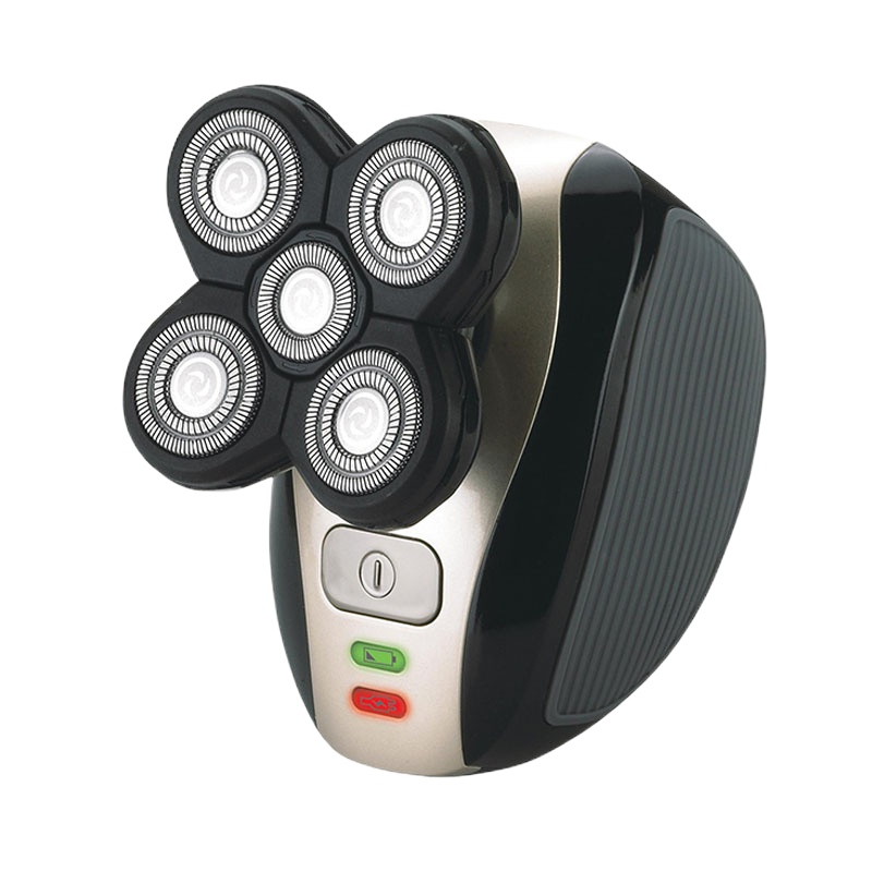 剃光头自刮男士专用刮胡刀时光旧巷五刀头多功能电动剃须刀刮光头机子 标配+备用刀头+鼻毛器