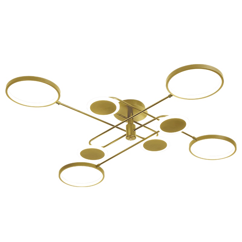 金色梦想 现代简约客厅灯大气家用led灯具套餐网红餐厅灯轻奢艺术吊灯