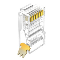 绿联50246超五类RJ45网络水晶头电脑网线接头 Cat5e水晶头 100个/袋