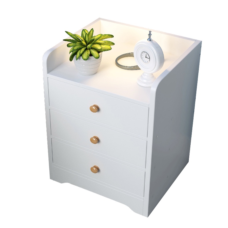 床头柜简易置物架北欧仿 卧室床边法耐经济型收纳小柜子简约现代FANAI