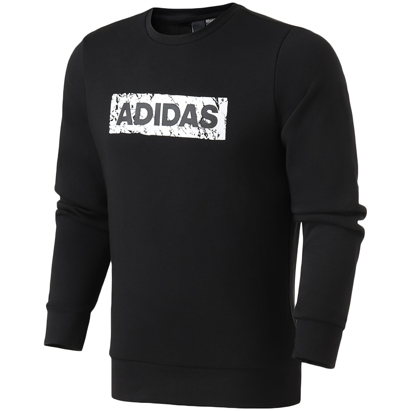 adidas男服卫衣圆领套头休闲运动服DW4601