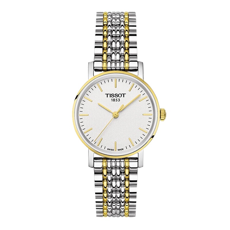 Tissot天梭魅时系列钢带女士石英表T109.210.22.031.00