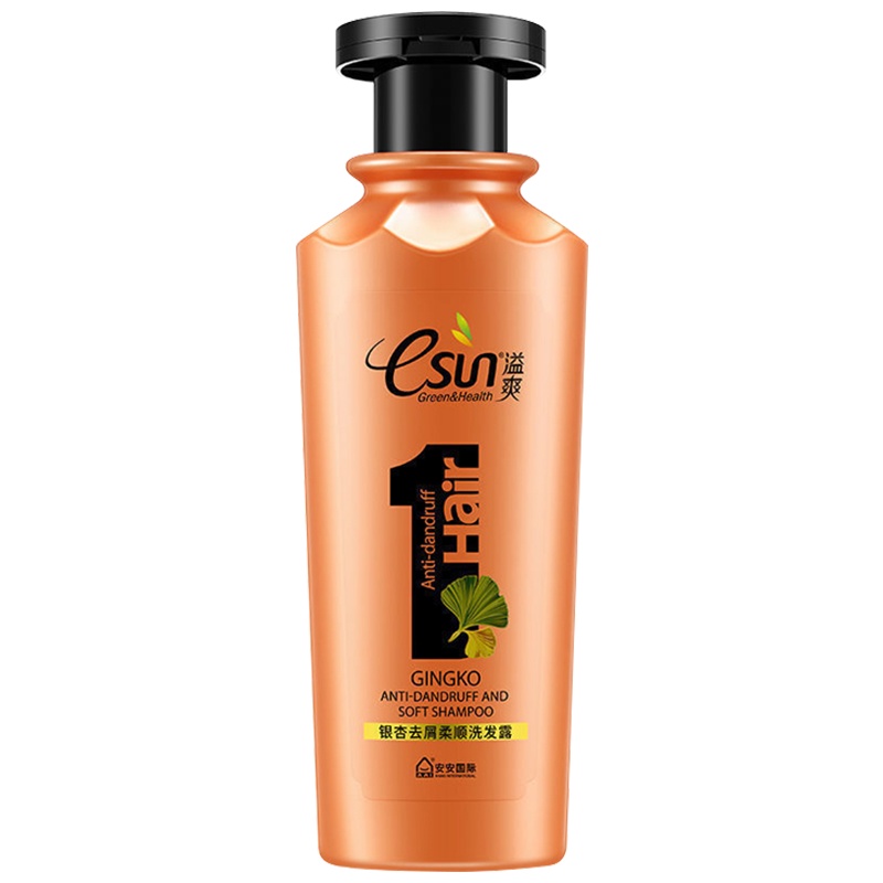 安安金纯洗发水 银杏去屑柔顺洗发露1L装 止痒控油洗头膏 滋养顺滑洗发乳 家庭装 男女通用