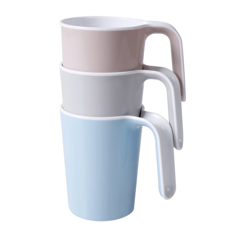 美丽雅 家庭装漱口杯简约创意宿舍学生情侣刷牙杯双色口杯 4个入