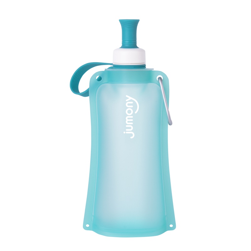 Sillymann 朱莫妮卡扣款 可折叠便携硅胶水袋 550ml 薄荷色