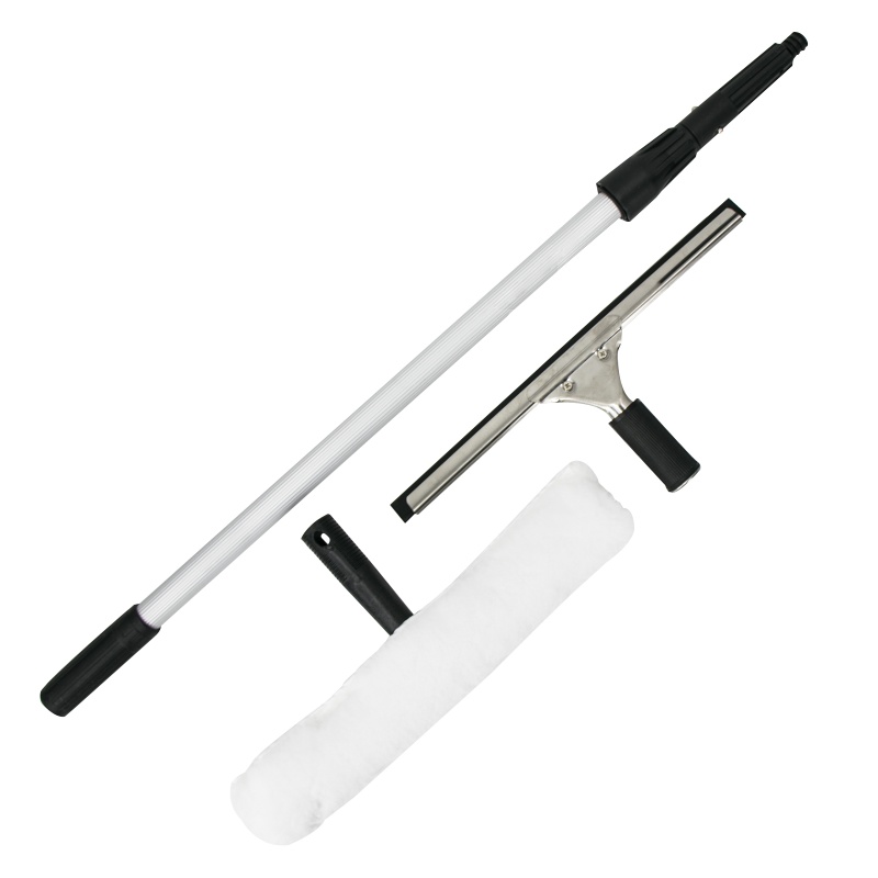 海斯迪克 HK-8008 商场玻璃刮子 清洁玻璃工具 擦窗器刮水器 玻璃擦伸缩杆+玻璃刮+上水器 1.2米三件套
