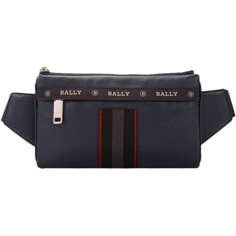 Bally 巴利 男士皮质单肩斜挎包腰包胸包 HELVET