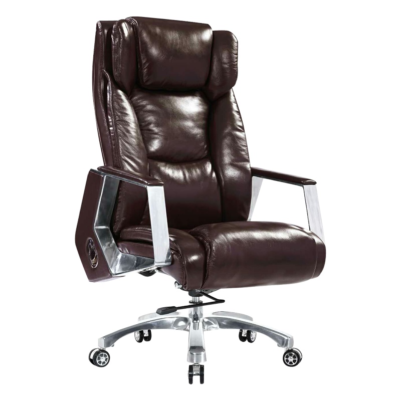 永格可躺老板椅商务转椅大班椅家用电脑椅办公椅子舒适真皮座椅