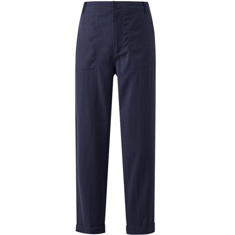 [1件5折价:70]MECITY女装夏季新款韩版轻熟风纯色舒适直筒修身女锥形九分裤