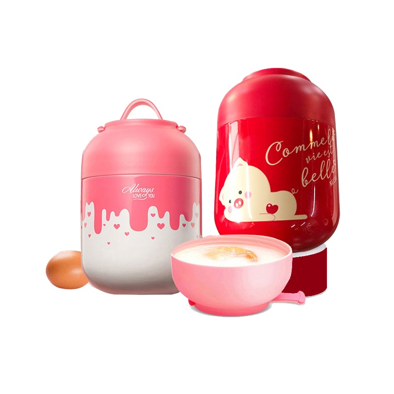 物生物(RELEA)500ml/700ml保温饭盒 304不锈钢保温桶 学生焖烧壶焖烧杯闷烧罐儿童便当盒