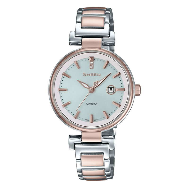 CASIO卡西欧 石英表 女 SHEEN系列日韩品牌商务休闲时尚女士腕表SHS-4524SCG-7A