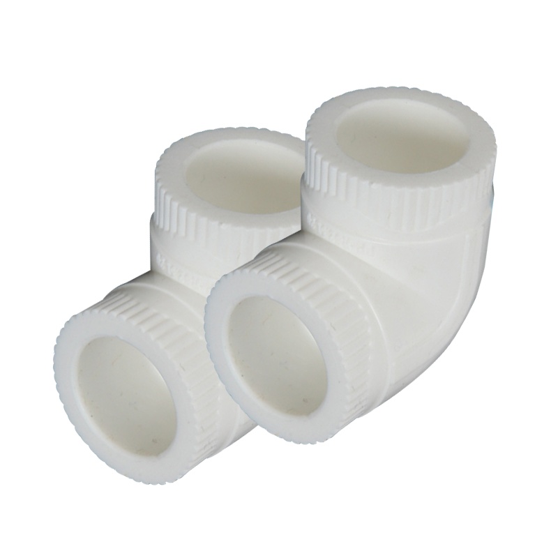 海斯迪克 HK-719 加厚PPR20直接弯头三通 4分热熔水管配件全铜螺纹管件接头内丝外牙 90°弯头(20个)