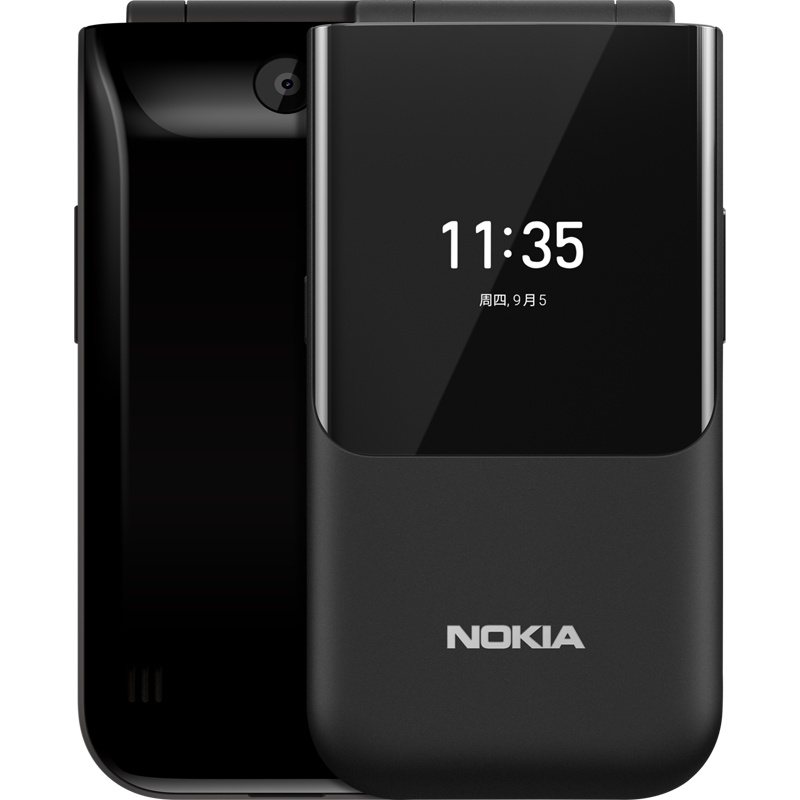 诺基亚2720 4G全网通翻盖迷你老年手机移动联通电信版学生老人机 黑色