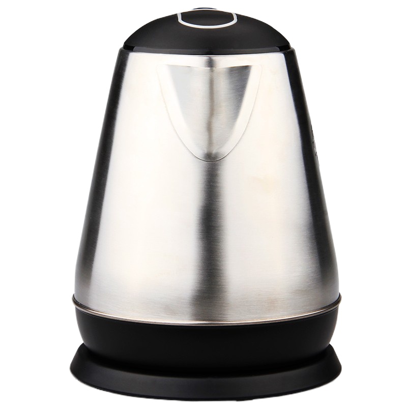 得力0762 电热水壶1.2L(灰白)(台)单层不锈钢