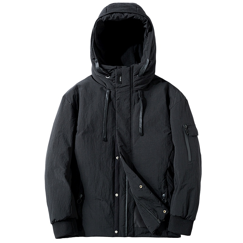 稻草人轻薄羽绒服男短款2019新品加厚保暖外衣韩版宽松冬季外套男