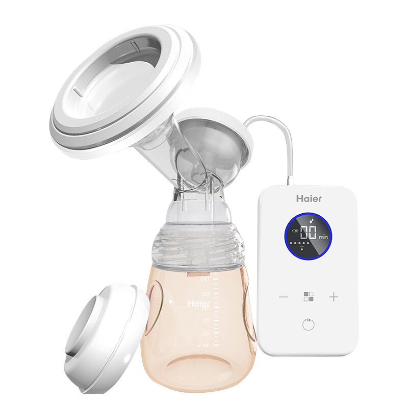 海尔(Haier)电动吸奶器 单边吸乳器 锂电池可充电式吸乳器静音挤奶器待产包 XN/MD-HB201