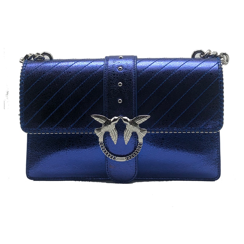 PINKO女士链条斜跨燕子包飞鸟包小号