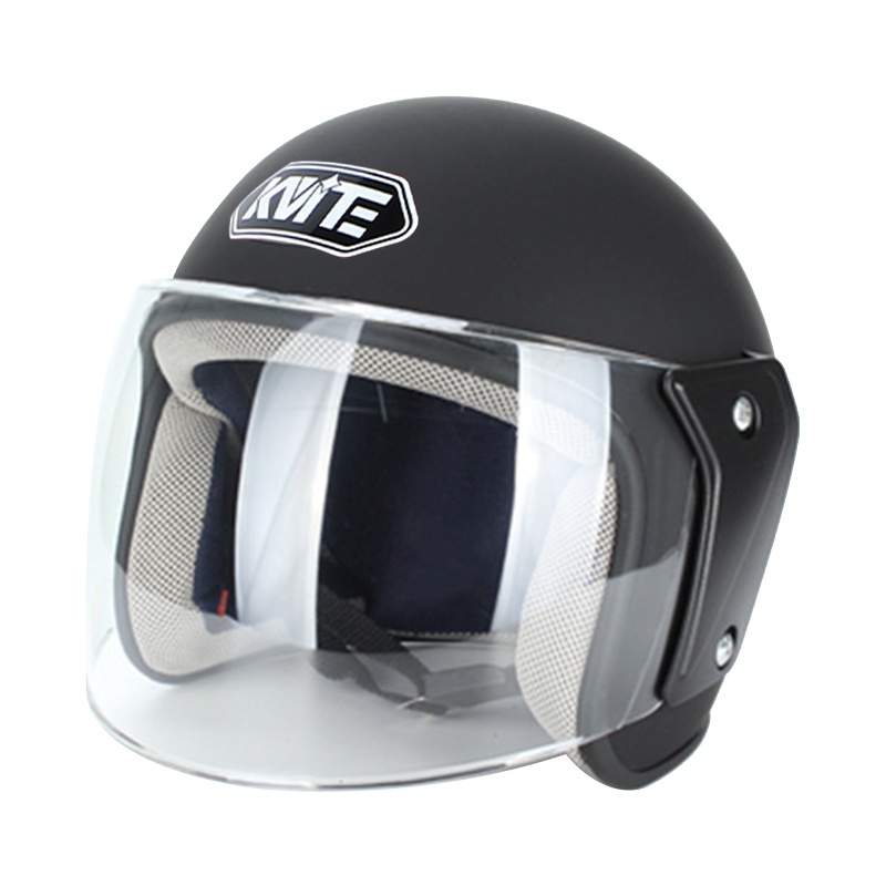 电动电瓶车成人头盔冬盔秋冬款加棉保暖电动车安全头盔男女通用全盔加长挡风镜黑色