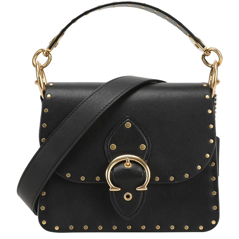 COACH 蔻驰 2021年新款 女士牛皮铆钉BEAT 18号单肩包