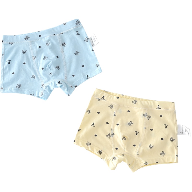 童泰四季1-5岁婴幼儿男宝宝用品配饰男宝内穿平角内裤两条装