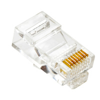 腾飞(tengfei) 工程网线水晶头超五类非屏蔽8芯RJ45网络接头100个/盒