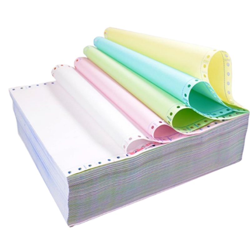 朝阳 电脑打印纸/4联二等分241*140mm彩色四联单(单位:盒)