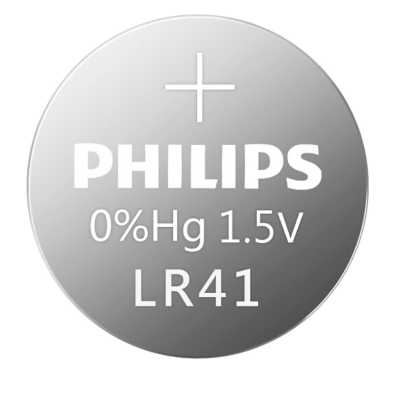 飞利浦（PHILIPS）LR41纽扣电池1.5V碱性10粒通用型号AG3/L736/392/192/384适用于手表