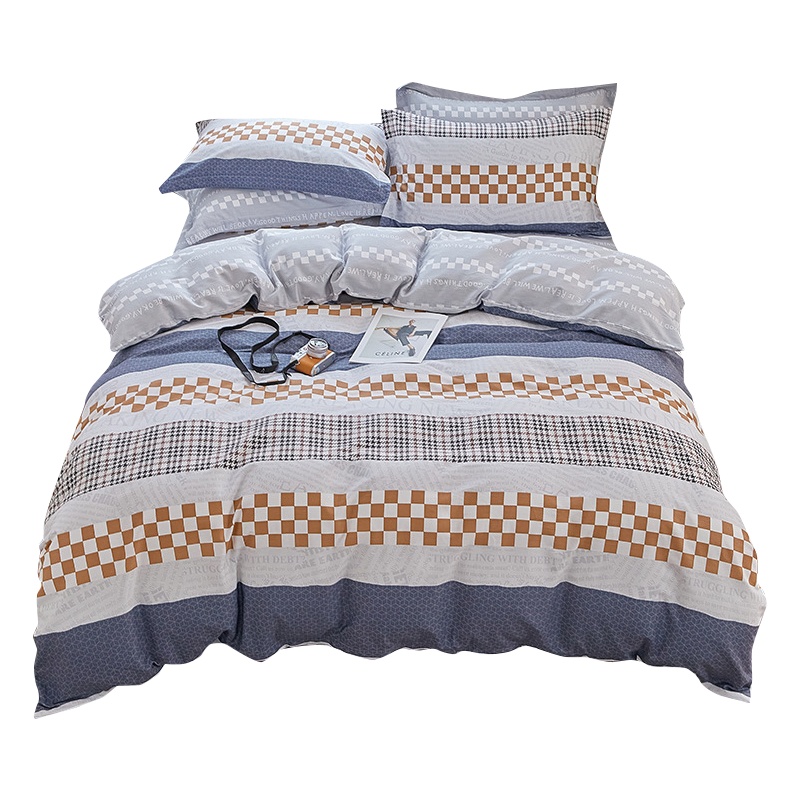 弗切尔珀榕全棉水沐倾华系列条格四件套200*230/FNH0210214(套)