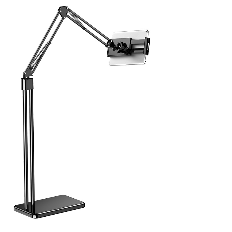 邻家-桌面悬臂支架双孔 白色1米 桌面支架 可随意挪动 加厚加重底座 稳固不晃动 折叠悬臂多角度灵活调节(1)