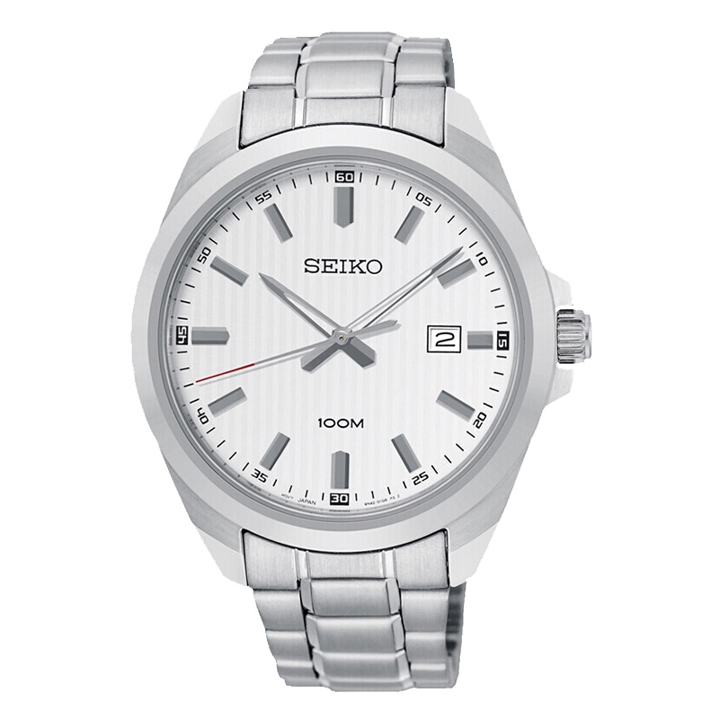 精工（SEIKO）石英表 男 商务休闲金属带男士石英表SUR273P1