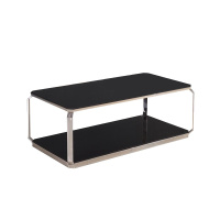 富和美边桌茶几带抽现代简约咖啡桌现代中式茶几办公茶几简约钢制茶几38茶几