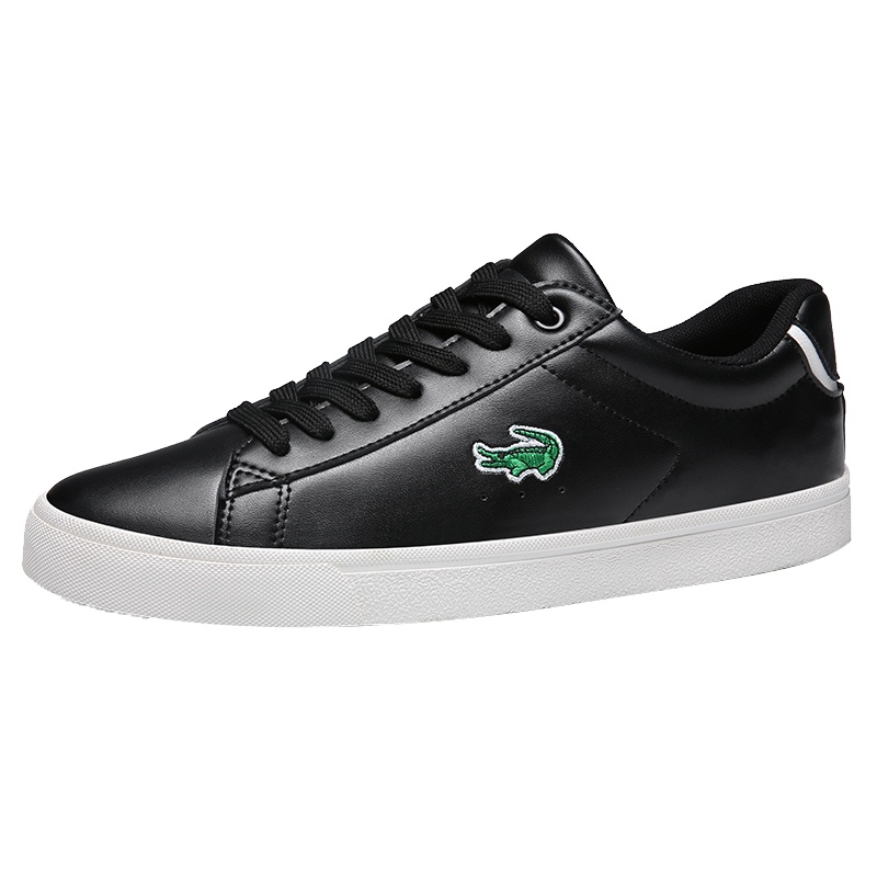 卡帝乐鳄鱼CARTELO 春季新款英伦透气休闲鞋时尚低帮系带青少年运动滑板鞋男鞋休闲小白鞋