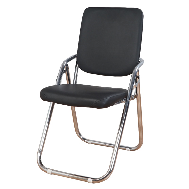逐鹿中原折叠椅子家用靠背椅电脑椅办公椅职员椅会议椅培训椅凳子XB450午休闲皮椅多种颜色可选