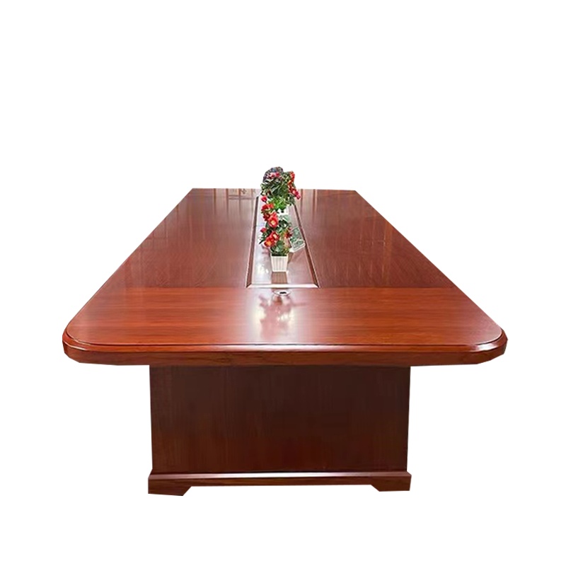 质凡办公家具会议桌简约长桌贴实木皮会议台油漆洽谈办公桌