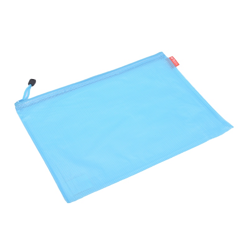 晨光文具(M&G)A4彩色网状拉链袋 简约耐用文件袋资料袋档案收纳袋ADM94856 12个装