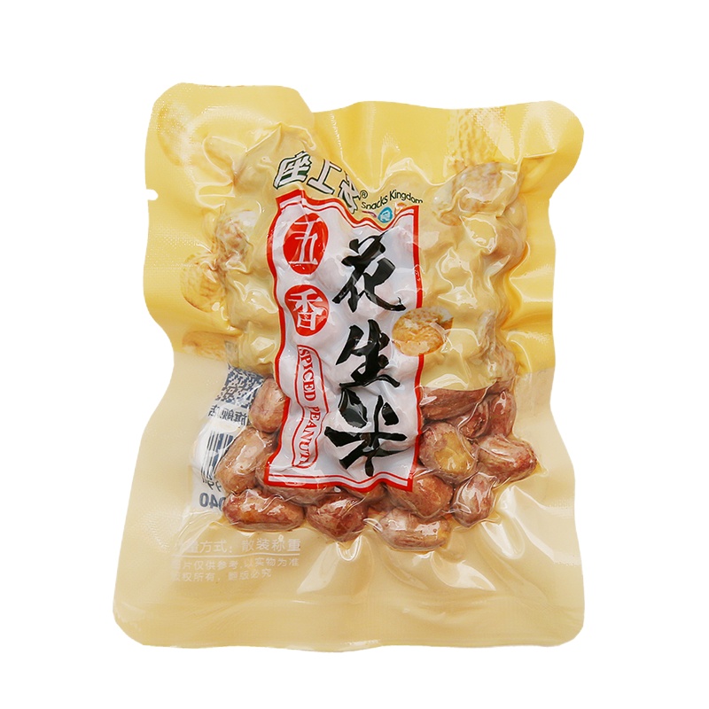 [座上客 五香花生米4袋*5]南京特产办公室零食小吃熟花生约240g*5