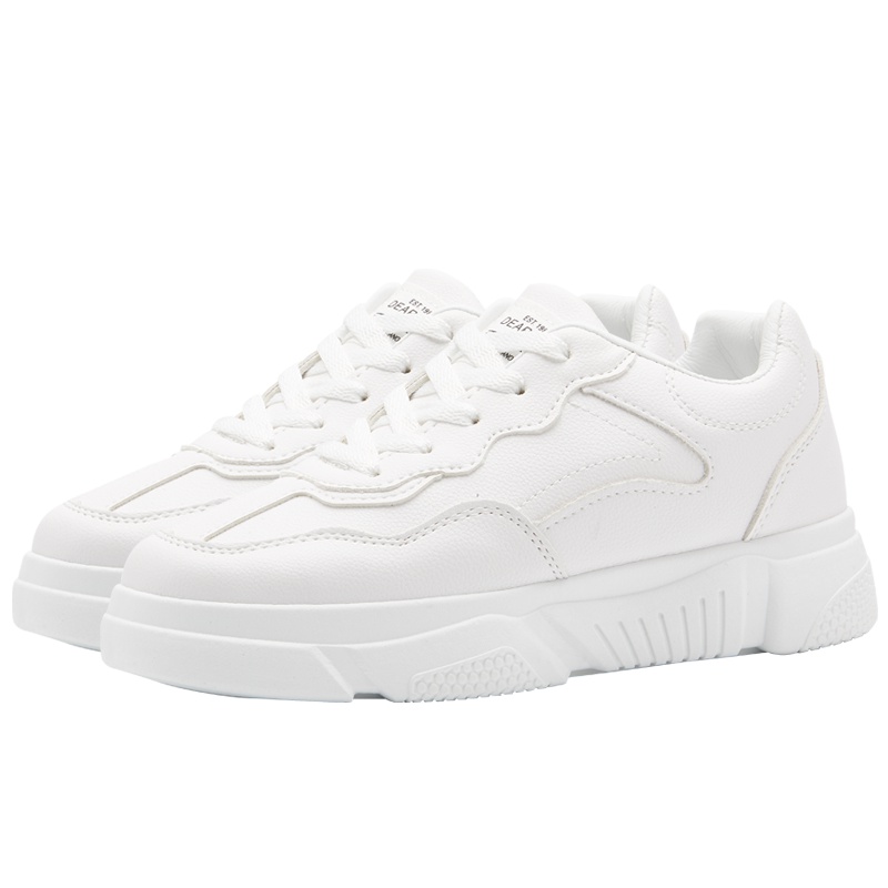 图思龙女士系带小白鞋时尚休闲板鞋子