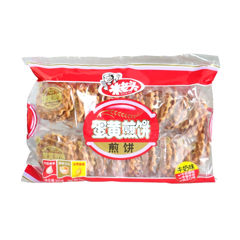 米老头蛋黄煎饼牛奶味300g